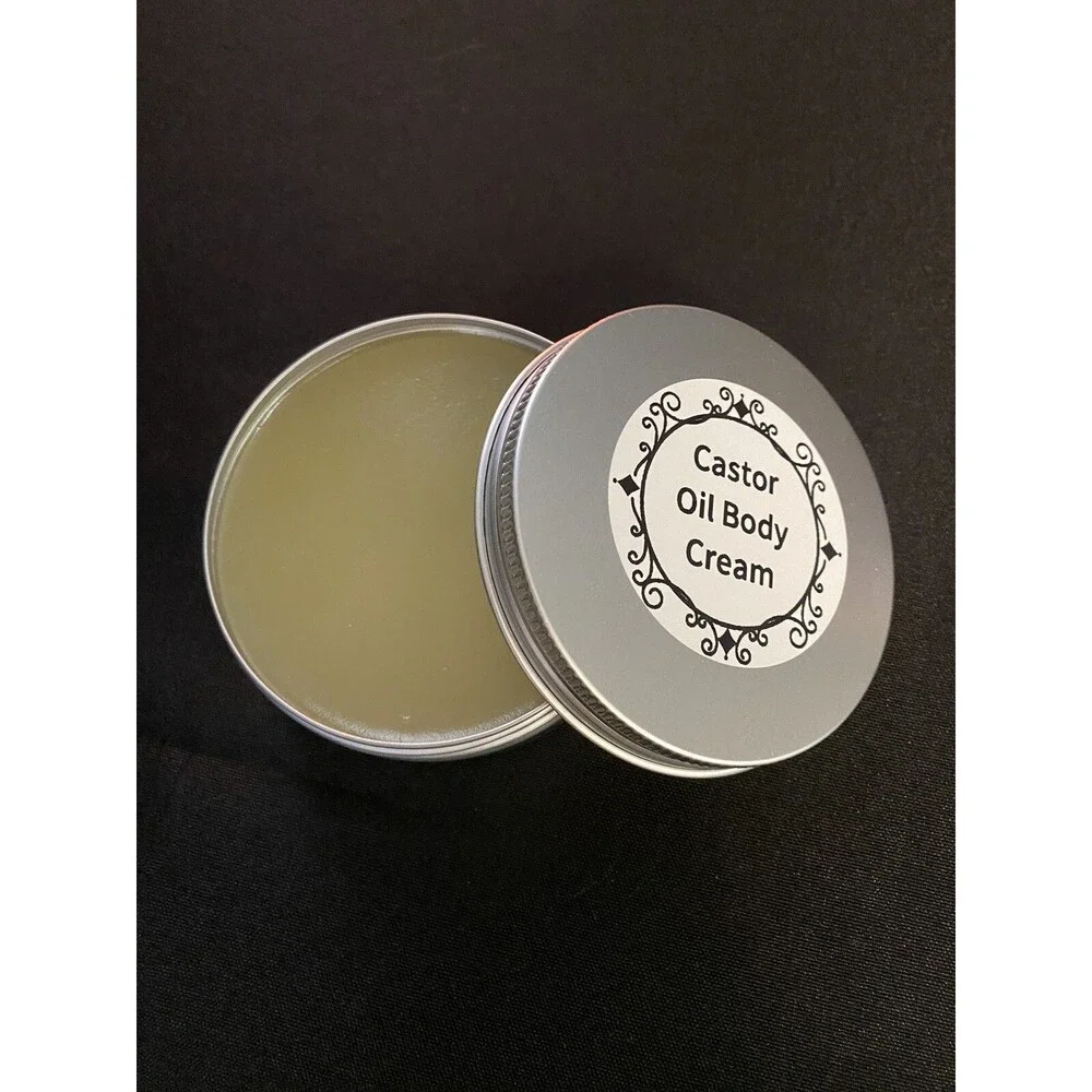 Organic Castor Oil Body Cream, Easy No Mess Alternative Castor Oil Pack, 4 oz